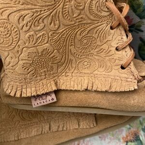 Laurentian Chief Moccasins made in Canada 7 EUC